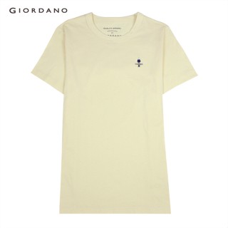 GIORDANO เสื้อยืดผู้หญิง Womens Classic Man tee 05322378