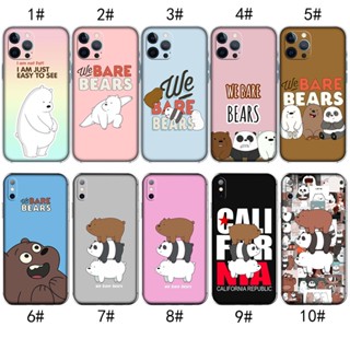 เคสโทรศัพท์มือถือ แบบใส ลาย We are Bears สําหรับ iPhone X XS 12 Pro Max MZD147