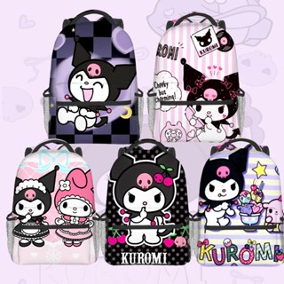 กระเป๋าเป้สะพายหลัง ลาย Sanrio Kuromi Series น่ารัก สีม่วง สีชมพู เหมาะกับการเดินทาง 2023