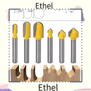 Ethel1 ดอกสว่านเราเตอร์ ก้าน 6.35 มม. ทนทาน สําหรับงานไม้