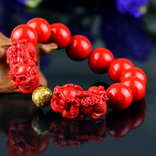 Spot# cinnabar double tie bracelet for men and women couples change to fashion fortune bracelet shipping gold foil factory wholesale 8jj