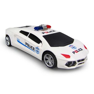  Childrens electric universal sound-light deformation police car toy with music and lighting for all-round driving Childrens toy car