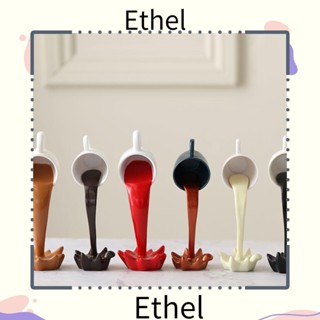 Ethel1 แก้วมักเทกาแฟเหลว แบบลอยน้ํา สร้างสรรค์ สําหรับตกแต่งบ้าน