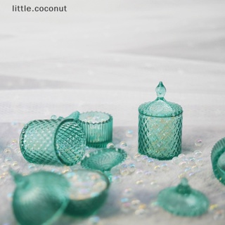 [little.coconut] กระปุกใส่ขนมหวาน แบบใส 1:12 อุปกรณ์เสริม สําหรับบ้านตุ๊กตา 3 ชิ้น ต่อชุด