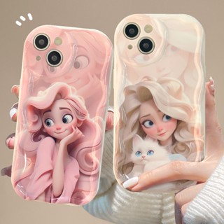 เคสโทรศัพท์มือถือ แบบนิ่ม ลายแมวสีขาว กันกระแทก สําหรับ IPhone11 12 13 Pro Max X XR XS Max SE Apple 7 Plus 8 Plus IPhone 14 Pro Max