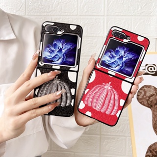 ใหม่ เคสโทรศัพท์มือถือหนัง PU แบบพับได้ หรูหรา สําหรับ Samsung Galaxy Z Flip 5 5G Z Flip5