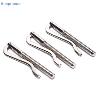 Hanproman&gt; คลิปหนีบเงินสด สเตนเลส โลหะ สําหรับพกพา (สีเงิน)