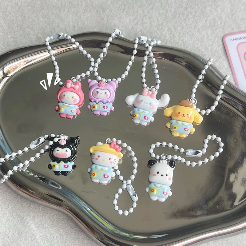 SANRIO พวงกุญแจ จี้รูป Cinnamoroll ขนาดเล็ก น่ารัก สร้างสรรค์ สําหรับห้อยกระเป๋านักเรียน