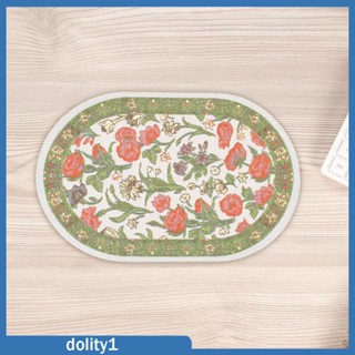 [Dolity1] พรมเช็ดเท้า ขนาดเล็ก สเกล 1:12 แฮนด์เมด สไตล์ตุรกี สําหรับตกแต่งบ้านตุ๊กตา