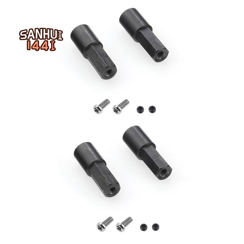 4 ชิ้นโลหะด้านหลังเพลาเพลาสําหรับ WPL D12 C14 C24 C34 B14 B24 C16 B36 MN D90 MN99S RC รถอะไหล่อัพเกรดอุปกรณ์เสริม