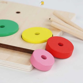 ของเล่นไม้ Montessori Logic สีรุ้ง สําหรับเด็ก