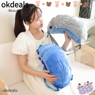 Okdeals กระเป๋าเป้สะพายหลัง รูปตุ๊กตาแมลงจําลอง แบบนิ่ม ขนาด 40 ซม. สําหรับเด็กนักเรียน