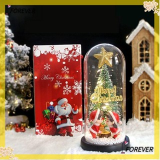 Forever ต้นคริสต์มาส มีไฟ LED รูปซานตาคลอส ของขวัญปีใหม่