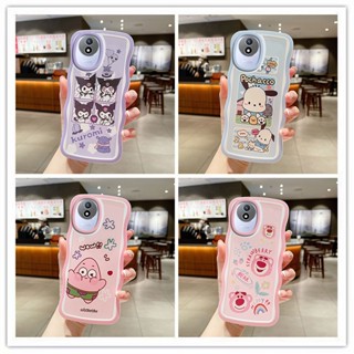 เคส vivo y02 เคส vivo y02a เคสวีโว่ y02 เคสวีโว่ y02a เคสโทรศัพท์มือถือแบบนิ่ม ใส ลายคลื่นน่ารัก สําหรับ vivo y02 y02a