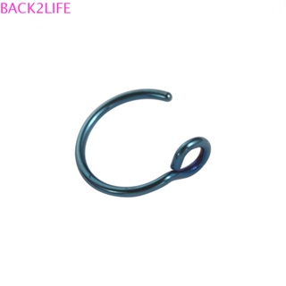 Back2life แหวนจมูก 6 สี เครื่องประดับผู้หญิง ผู้ชาย คลิปบนหู เจาะปลอม เรียบง่าย