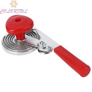 【COLORFUL】Can Sealer 22.5cm Length 9cm Circle Diameter Iron + ABS Silver + Red 1 Pc