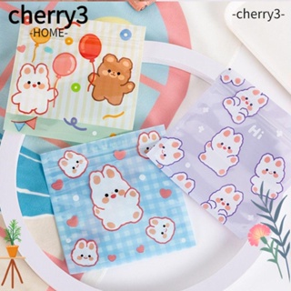 Cherry3 ถุงซิปซีล ปิดผนึกเอง กันรั่วซึม สําหรับจัดเก็บคุกกี้ ถั่ว OPP