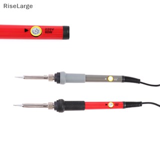 [RiseLarge] หัวแร้งไฟฟ้า 60W 220V ปลั๊ก EU ปรับอุณหภูมิได้ สําหรับซ่อมแซม