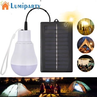 Lumiparty หลอดไฟ Led พลังงานแสงอาทิตย์ ความสว่างสูง สําหรับตั้งแคมป์กลางแจ้ง ในร่ม