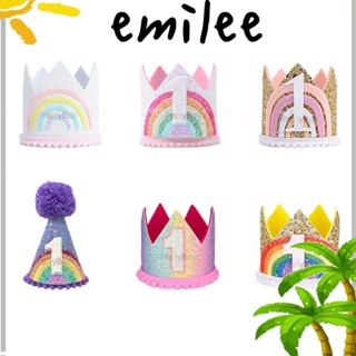 Emilee หมวกมงกุฎ ที่คาดผม สไตล์เจ้าหญิง ปาร์ตี้วันเกิด สําหรับเด็ก