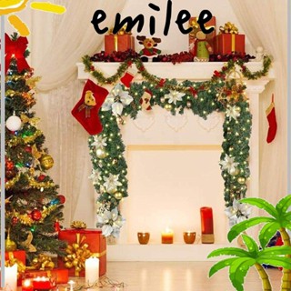 Emilee Pre Lit ลูกบอลคริสต์มาส พร้อมไฟ สําหรับตกแต่งประตู