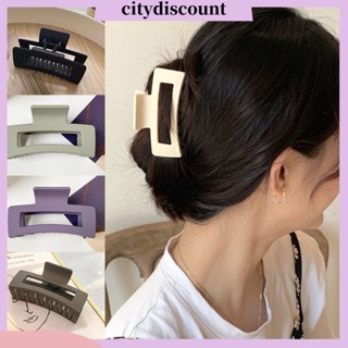 &lt;citydiscount&gt; ปิ่นปักผม ทรงสี่เหลี่ยม ขนาดใหญ่ เรียบง่าย ทนต่อการสึกหรอ เครื่องประดับผม