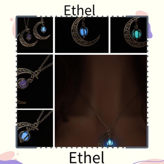 Ethel1 สร้อยคอแฟชั่น ชุบเงิน เรืองแสง รูปคริสต์มาส ฮาโลวีน