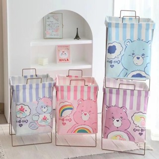 ตะกร้าแคร์แบร์ มี 4 สี  พร้อมขาตั้งและที่หิ้ว สามารถพับเก็บได้ ขนาด 28*20*48cm