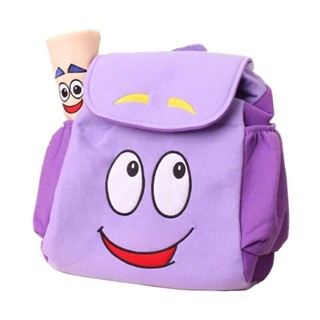 Dora Explorer Backpack Rescue Bag with Map,Pre-Kindergarten Toys Purple