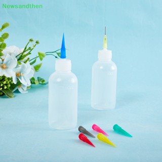 Newsandthen ขวดบีบแยม 50 มล. 1 ชิ้น พร้อมหัวฉีด 7 ชิ้น