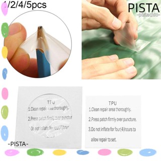 PISTA 1/2/4/5 ชิ้น สติกเกอร์ไนลอน มีกาวในตัว กันน้ํา ใส เครื่องมือกลางแจ้ง แจ็กเก็ต ซ่อมเทป