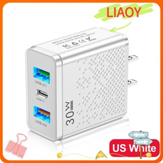 Liaoy หม้อแปลงพาวเวอร์ซัพพลาย 3 พอร์ต USB ชาร์จเร็ว