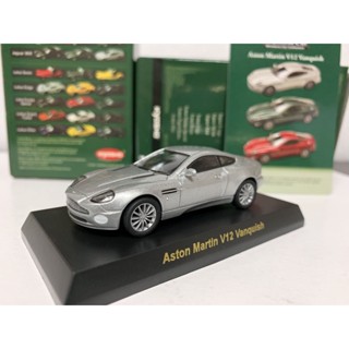 โมเดลรถยนต์ Kyosho 1:64 Aston Martin V12 Vanquish silver Aston Martin ของเล่นสําหรับเด็ก