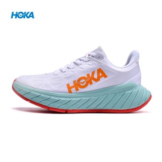 Hoka ONE ONE CARBON X2 รองเท้าผ้าใบลําลอง ระบายอากาศ เหมาะกับการวิ่ง เล่นกีฬา แฟชั่นสําหรับผู้ชาย ผู้หญิง hqaexl22 19