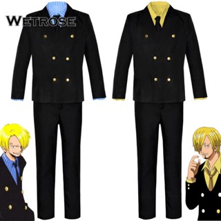  [Wetrose] ชุดเครื่องแต่งกายคอสเพลย์ One Piece Vinsmoke Sanji สําหรับผู้ชาย