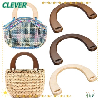 Clever ที่จับกระเป๋า แบบไม้ ถอดออกได้ สําหรับกระเป๋าถือ กระเป๋าสตางค์ DIY