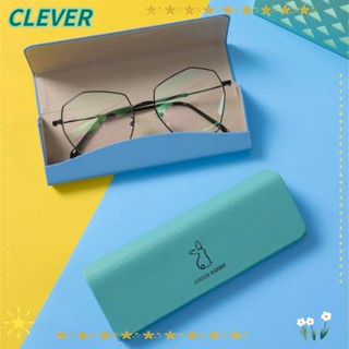 Clever กระเป๋าแว่นกันแดด แบบหนัง พับได้ ทนต่อแรงกด สไตล์เรโทร