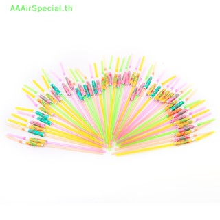 Aaairspecial หลอดดูดน้ําผลไม้ ค็อกเทล พลาสติก 50 ชิ้น TH