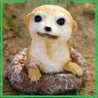 [Flameer] ฟิกเกอร์เรซิ่น รูปปั้น Meerkat สําหรับตกแต่งบ้าน สวน