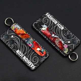 Shockproof protective Phone Case For VIVO Y27 4G Lanyard Back Cover Silicone Waterproof cartoon Kickstand Durable Graffiti