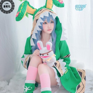 Date A Live Himekawa Yoshino Cosplay Costume  พร้อมส่ง วิกผมคอสเพลย์ การ์ตูนอนิเมะ Anime Wig Shoes Full Set 约会大作战精灵装动漫服