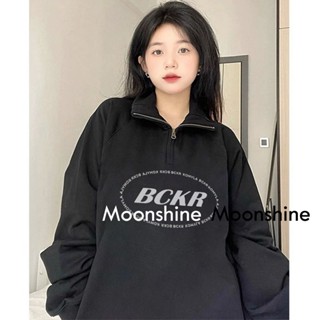 Moon เสื้อกันหนาว เสื้อคลุม ย้อนยุคในอเมริกา oversize 2023 NEW AG081021