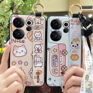 Cute Fashion Design Phone Case For Tecno Camon20 Premier/CK9n Silicone Dirt-resistant Durable Anti-knock Waterproof Lanyard