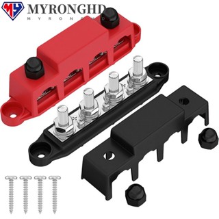 Myronghd 4 Way Bus Bar Marine Ground พร้อมฝาครอบแผง 48V 250A