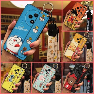 Waterproof Wrist Strap Phone Case For Wiko Hi Enjoy60 Pro 5G protective Shockproof Anti-dust Lanyard Wristband Cartoon