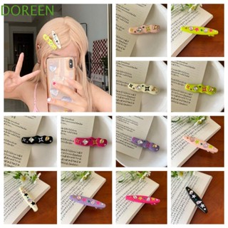 Doreen กิ๊บติดผม รูปดาว ประดับเพชร สีแคนดี้ สไตล์เกาหลี สําหรับผู้หญิง Y2K
