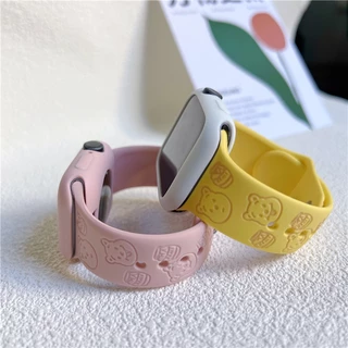 สายนาฬิกาข้อมือนิ่ม ลายการ์ตูนน่ารัก 3D สําหรับ for iWatch Ultra 8 7 6 5 4 3 2 SE 49 มม.41 มม. 45 มม. 40 มม. 44 มม