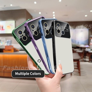 เคสโทรศัพท์ซิลิโคน TPU ใส แบบนิ่ม กันกระแทก ป้องกันเลนส์กล้อง สําหรับ Xiaomi Redmi 12C 12 10 10C 10A 9C 5G 4G 2023 2022