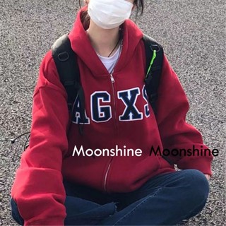 Moon  เสื้อกันหนาว เสื้อคลุม ย้อนยุคในอเมริกา oversize 2023 NEW AG081130 ins รุ่นใหม่ ทันสมัย Unique A28J0BI 36Z230909