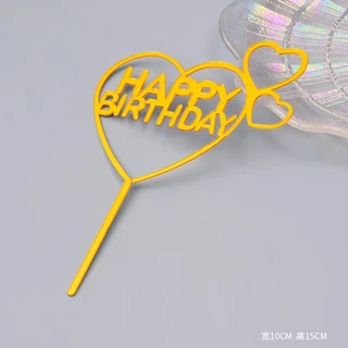 💗โค้ดส่งฟรี💗 ท็อปเปอร์อะคริลิค Happy Birthday ท็อปเปอร์อะคริลิคแต่งเค้ก สําหรับตกแต่งเค้กวันเกิด เครื่องมือตกแต่งเค้ก